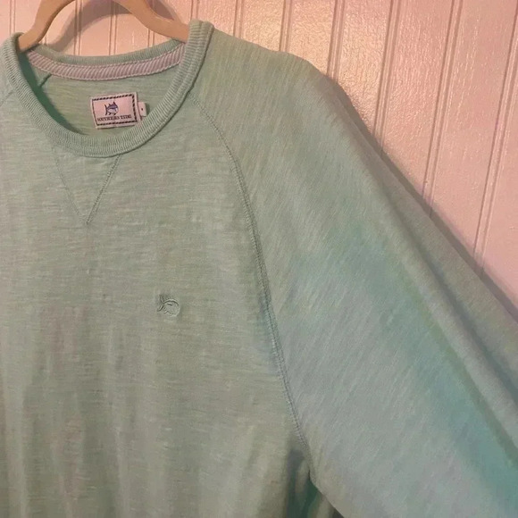 Southern Tide Lightweight mint Green Sweatshirt - Picture 2 of 8
